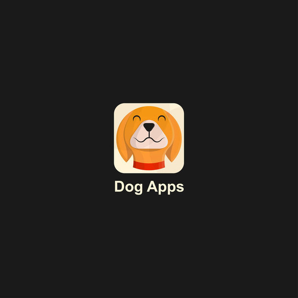 εικονίδιο λογότυπο επικεφαλής του σκύλου - Διάνυσμα, εικόνα