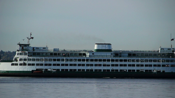 Seattle ferry passing by - Footage, Video