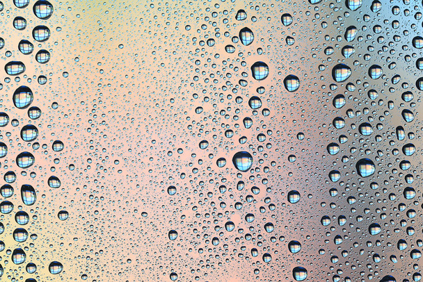 краплі скла синій фон абстрактний, прозорий холодний фон водяні бризки
 - Фото, зображення