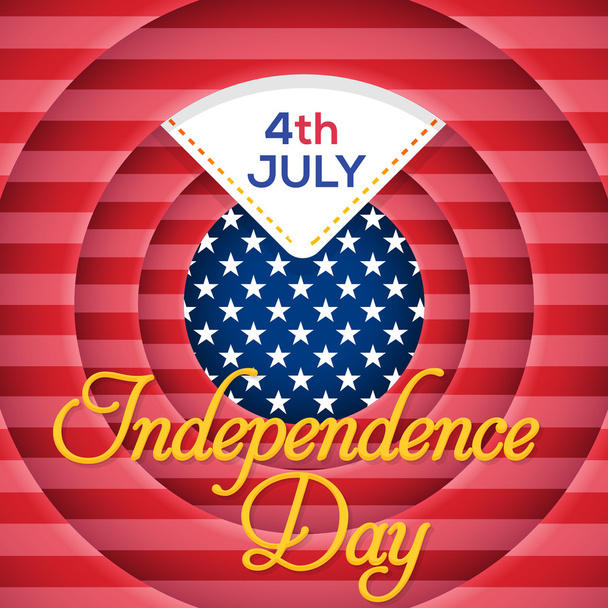 United States of America 4th of July Happy Independence Day - Vector, Image