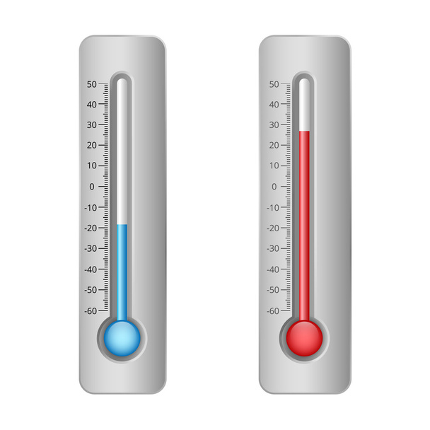 illustration of thermometers - Vettoriali, immagini