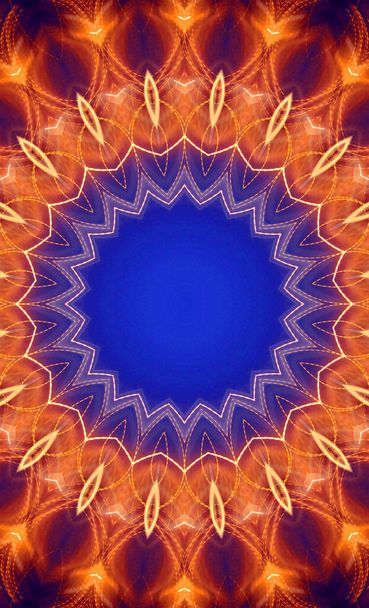 mandala coloré abstrait avec motif cercle - Photo, image