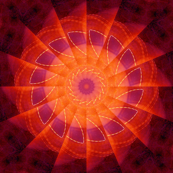абстрактная сиреневая мандала с цветочным рисунком круга - Фото, изображение