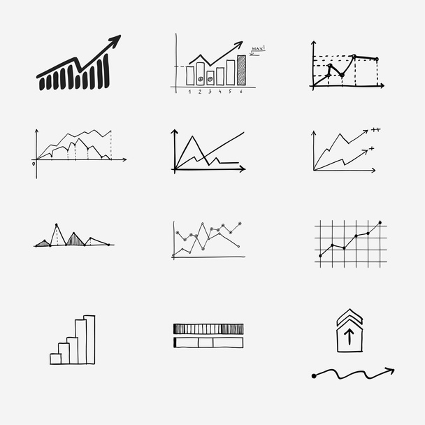 Business, finance, statistics infographics   elements. - Vector, afbeelding