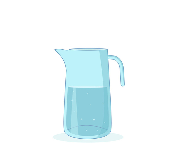 Een glaasje water. Een glas water, graag. Een glas water. DOOS STYLE EPS 10 - Vector, afbeelding