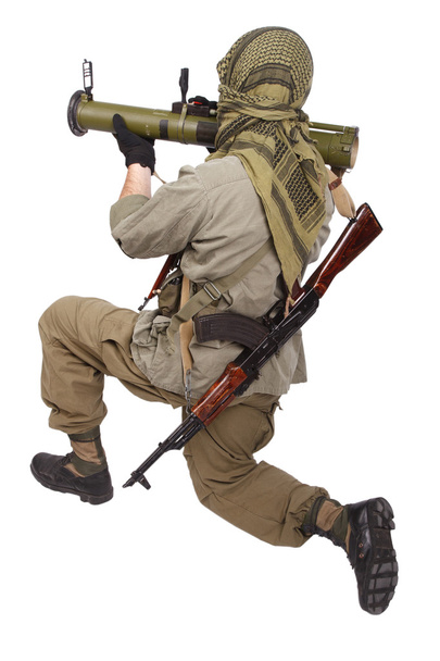 Mercenary with anti-tank launcher - Zdjęcie, obraz