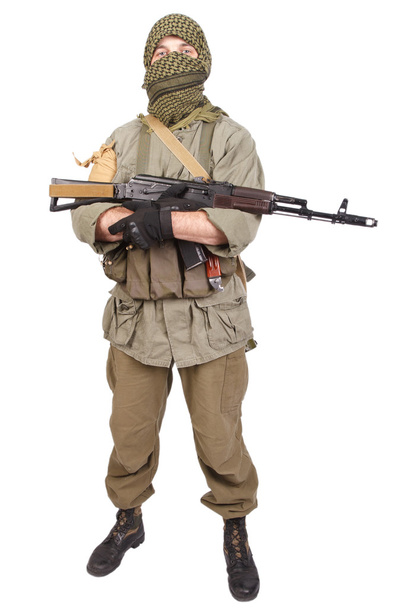 Mercenary with AK 47 - Foto, afbeelding