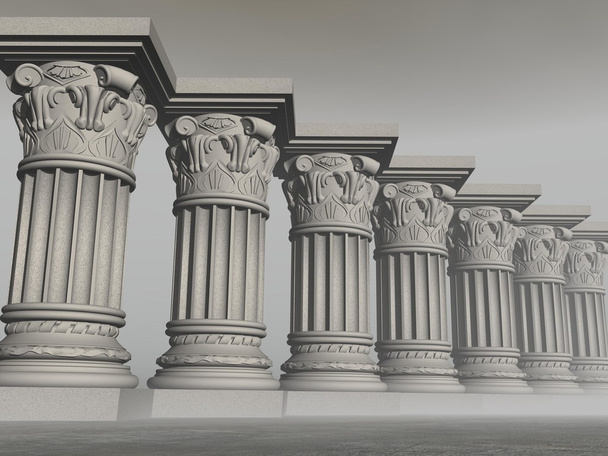 Colonnes de pierre - rendu 3D
 - Photo, image