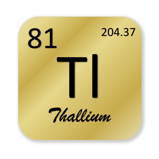 Thallium-element - Foto, afbeelding