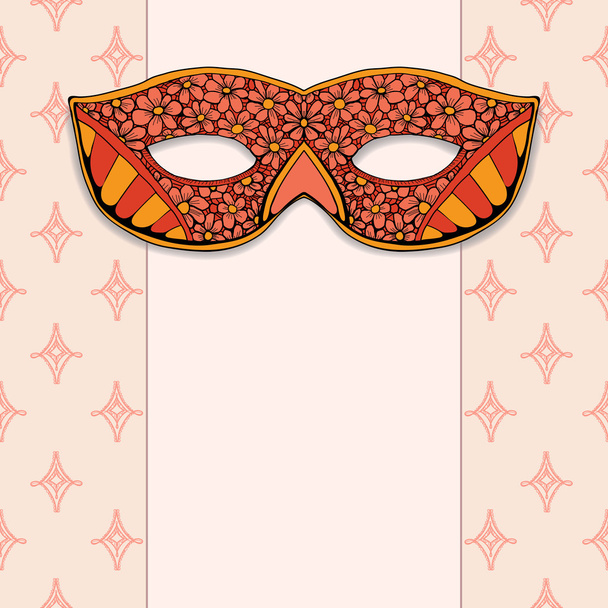 Máscara de mascarada - Vector, imagen