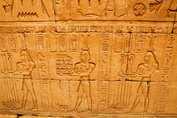 Egyptian scene and script - Photo, Image