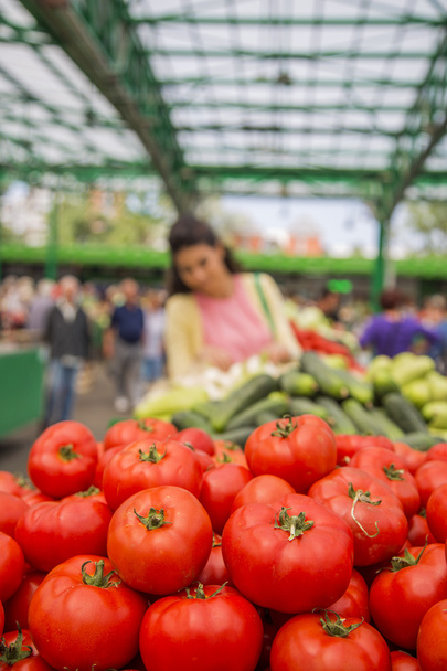 genç bir kadın Market - Fotoğraf, Görsel
