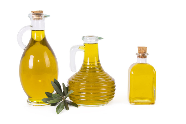 Isolated bottles olive oil - Фото, зображення
