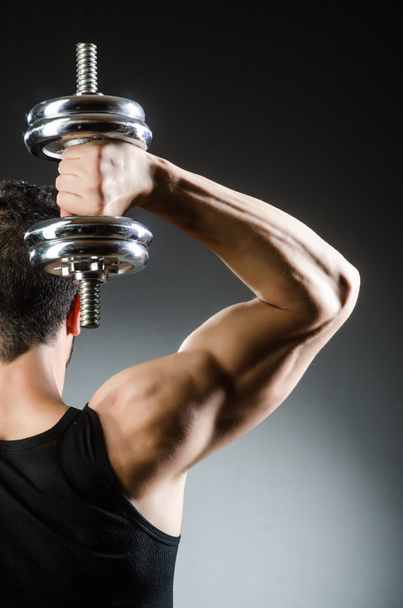 Man with dumbbells - Photo, Image