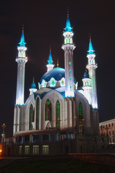  Qolsharif mosque at night  - Photo, Image