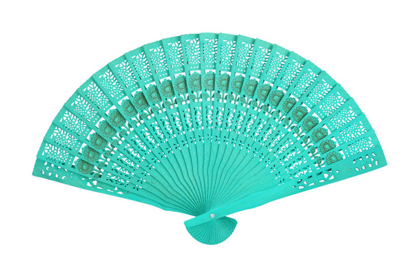 Folding fan isolated on white background - Photo, Image