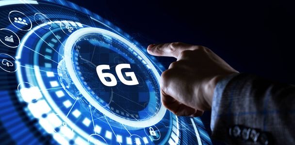 The concept of 6G network, high-speed mobile Internet, new generation networks. Business, modern technology, internet and networking concept - Photo, Image