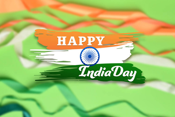 Biglietto di auguri per il giorno dell'indipendenza dell'India - Foto, immagini
