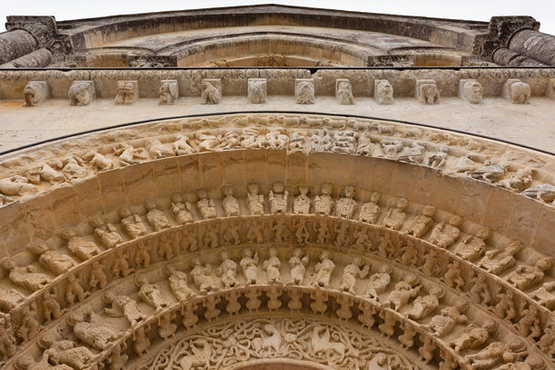 Archivolts detail of Aulnay de Saintonge church  - Photo, Image