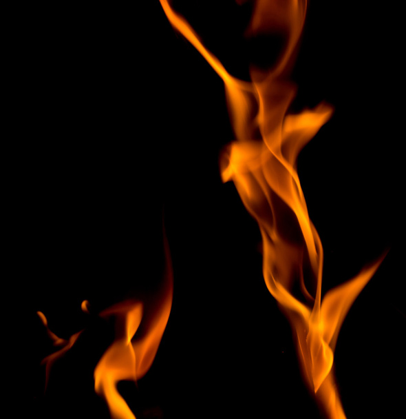 abstract fire on black.  - Fotó, kép