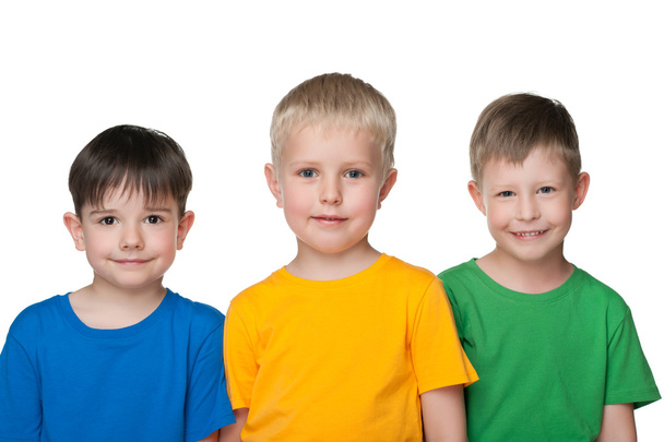 Trois petits garçons
 - Photo, image