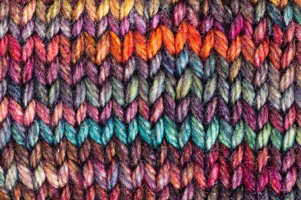 textilní pozadí - ručně pletená vlněná tkanina zblízka - Fotografie, Obrázek