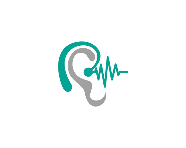 αφηρημένο λογότυπο βοηθήματος ακοής - Διάνυσμα, εικόνα