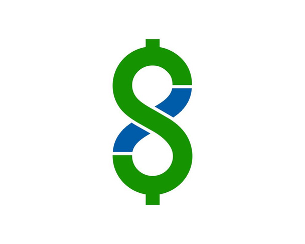 Végtelen pénz és dollár jel - Vektor, kép