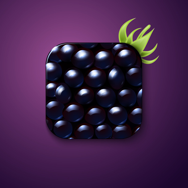 Blackberry icon - Διάνυσμα, εικόνα