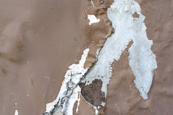 Detailní záběr na loupanou malovanou stěnu. - Fotografie, Obrázek