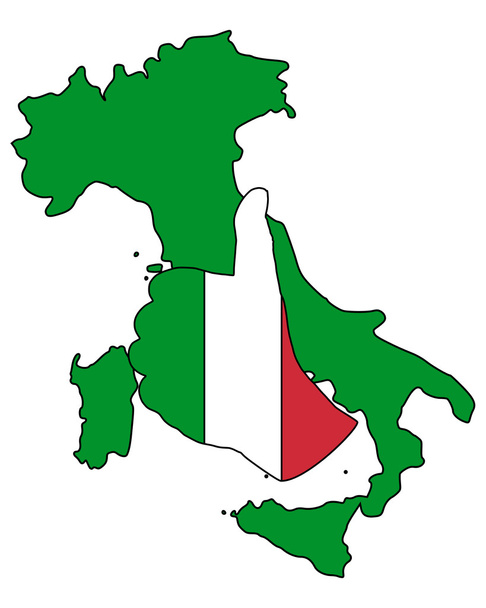 Olaszország kéz jel - Vektor, kép