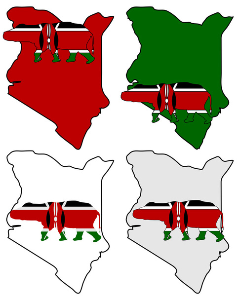ιπποπόταμος Κένυα - Διάνυσμα, εικόνα