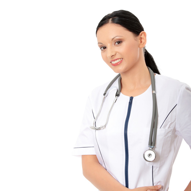Female doctor isolated on white background - Fotografie, Obrázek