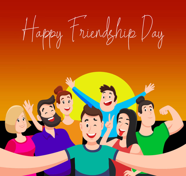 Happy Friendship Day, Sada různých dětí s různými postoji - Fotografie, Obrázek