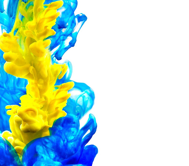 Abstract blue and yellow background. Vector.  - Διάνυσμα, εικόνα