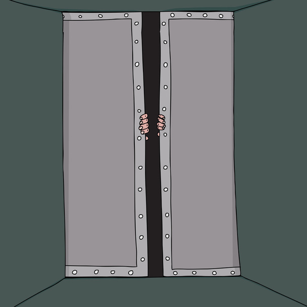 Forcing Open The Doors - Vector, Image