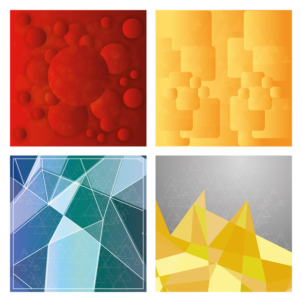 Conjunto de plantillas de fondo abstracto moderno
 - Vector, Imagen
