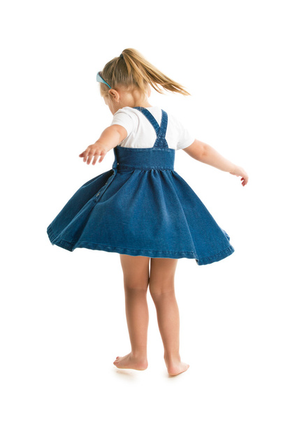 dancing little girl - Фото, изображение