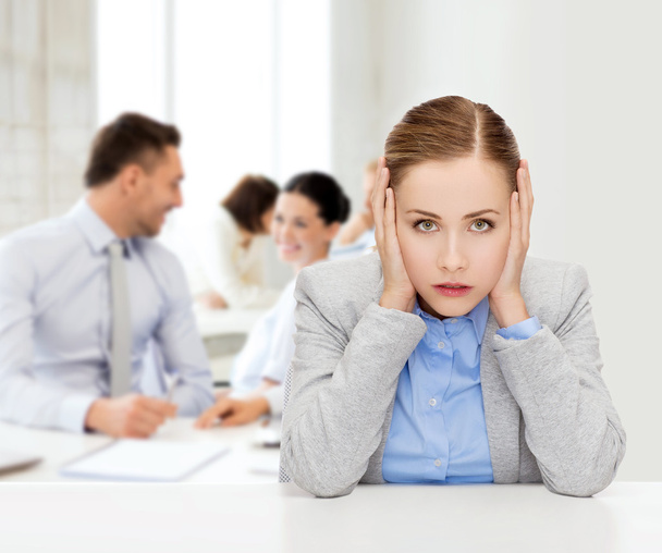 stressed businesswoman - Foto, Bild