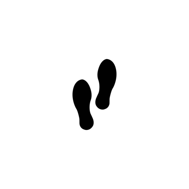 piedi icona vettoriale, stock vettoriale illustrazione stile design piatto - Vettoriali, immagini
