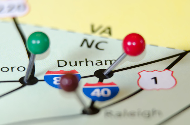 Durham north carolina pin diğer harita - Fotoğraf, Görsel