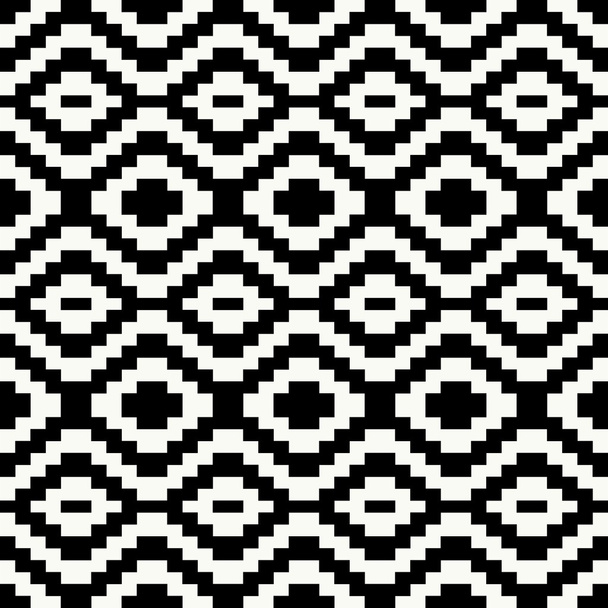 Pixel seamless pattern - Vector, Image