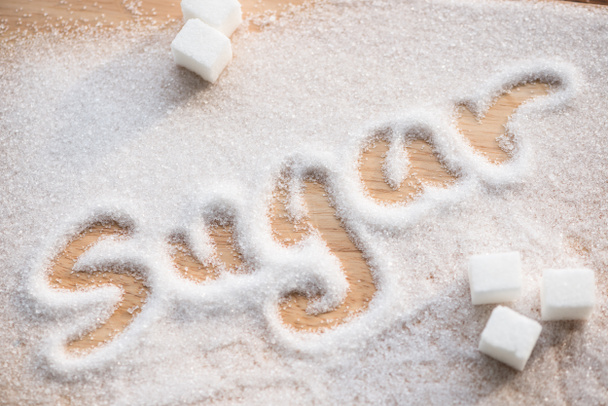 açúcar de inscrição
 - Foto, Imagem