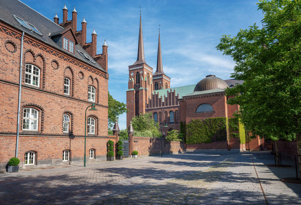 Catedral de Roskilde - Roskilde, Dinamarca - Foto, Imagem