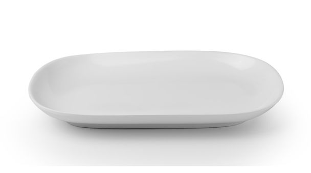 white plate isolated on white background - Fotografie, Obrázek