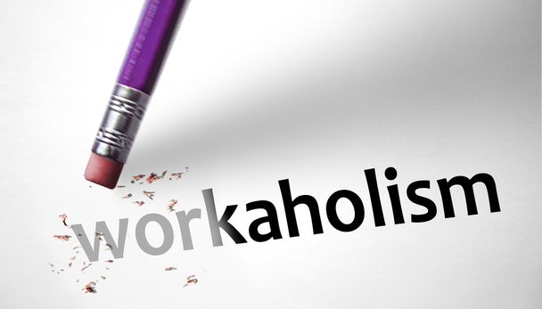 Borrador de borrar la palabra Workaholism
  - Foto, imagen