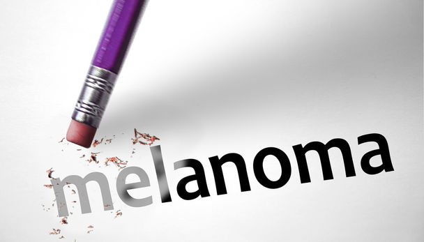 guma odstranit slovo melanomu  - Fotografie, Obrázek