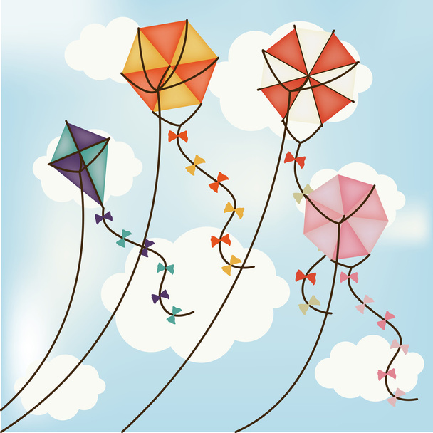 凧のデザイン - ベクター画像