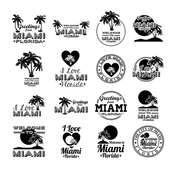 Miami design - Vektor, obrázek
