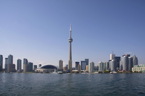 Toronto denní pobřeží, věže cn tower a rogers centre, ontario, Kanada - Fotografie, Obrázek